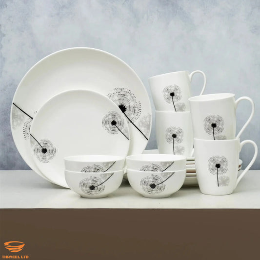 Ceramic tableware set (16 pieces)